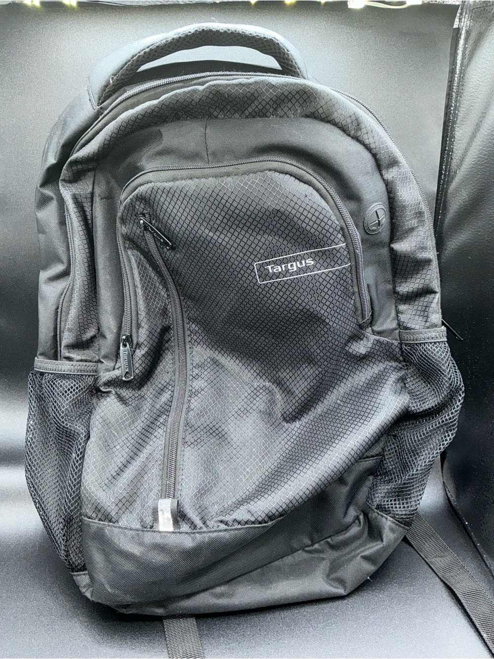 Targus Black and Gray Men's Laptop Backpack